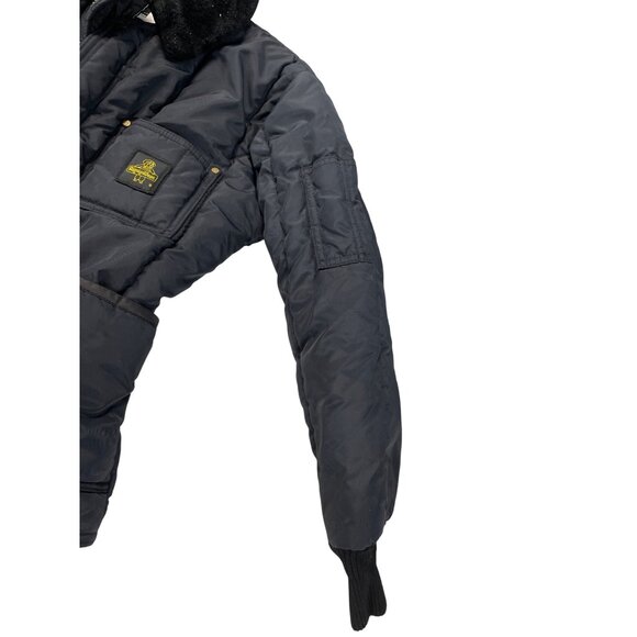 RefrigiWear Mens S/P Insulated Jacket Black Quilted Nylon SKU 9308 - Picture 8 of 14